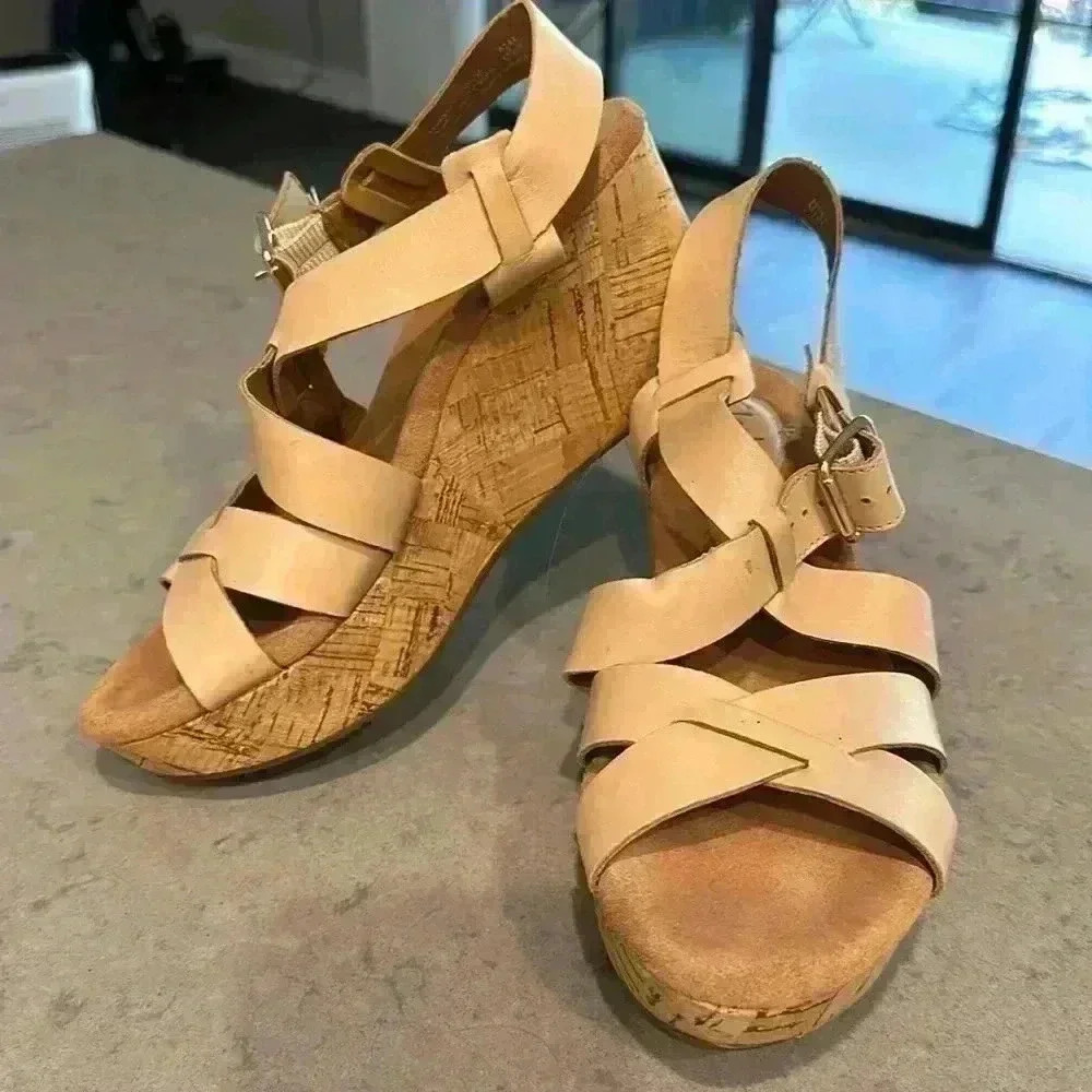 Women’s Clarks Cork Wedges - Size 7.5